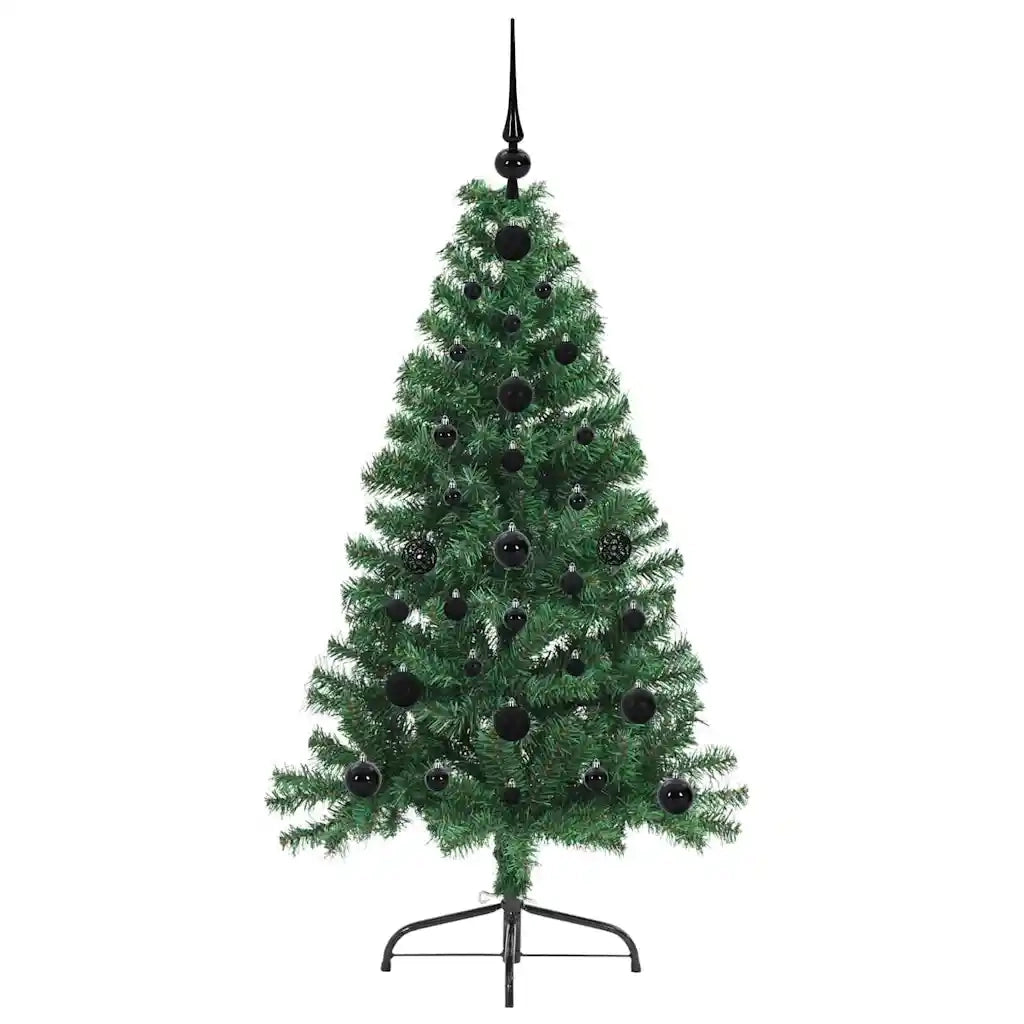 Albero di Natale | Decorazioni natalizie artificiale con luci integrate Verde 120 cm