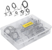 Set di Guide per Pescatori - 75 pezzi per Manutenzione e Riparazione - Qualità e Durata - Anelli Ceramici - Supporto per...