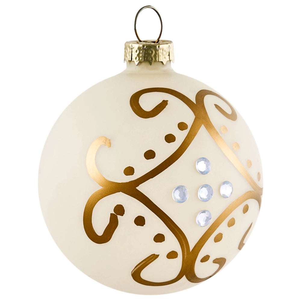 Set di 70 palline di Natale in vetro dorato da appendere all'albero di Natale in stile tradizionale