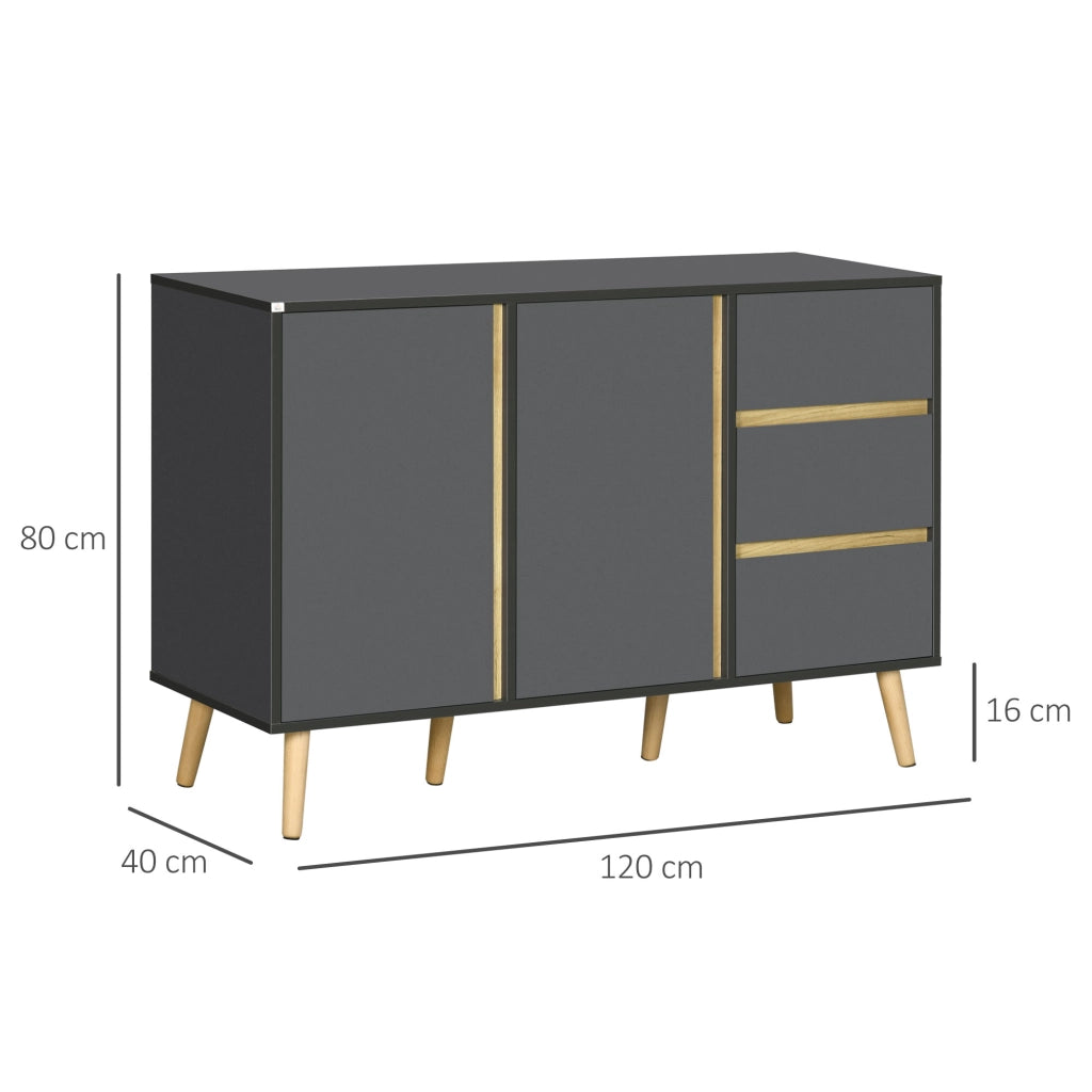 Credenza ¨C zephmum ¨C grigio antracite 120x40x80