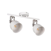 Faretto parete/soffitto tondo DERATO retro bianco 2xE14 Kanlux