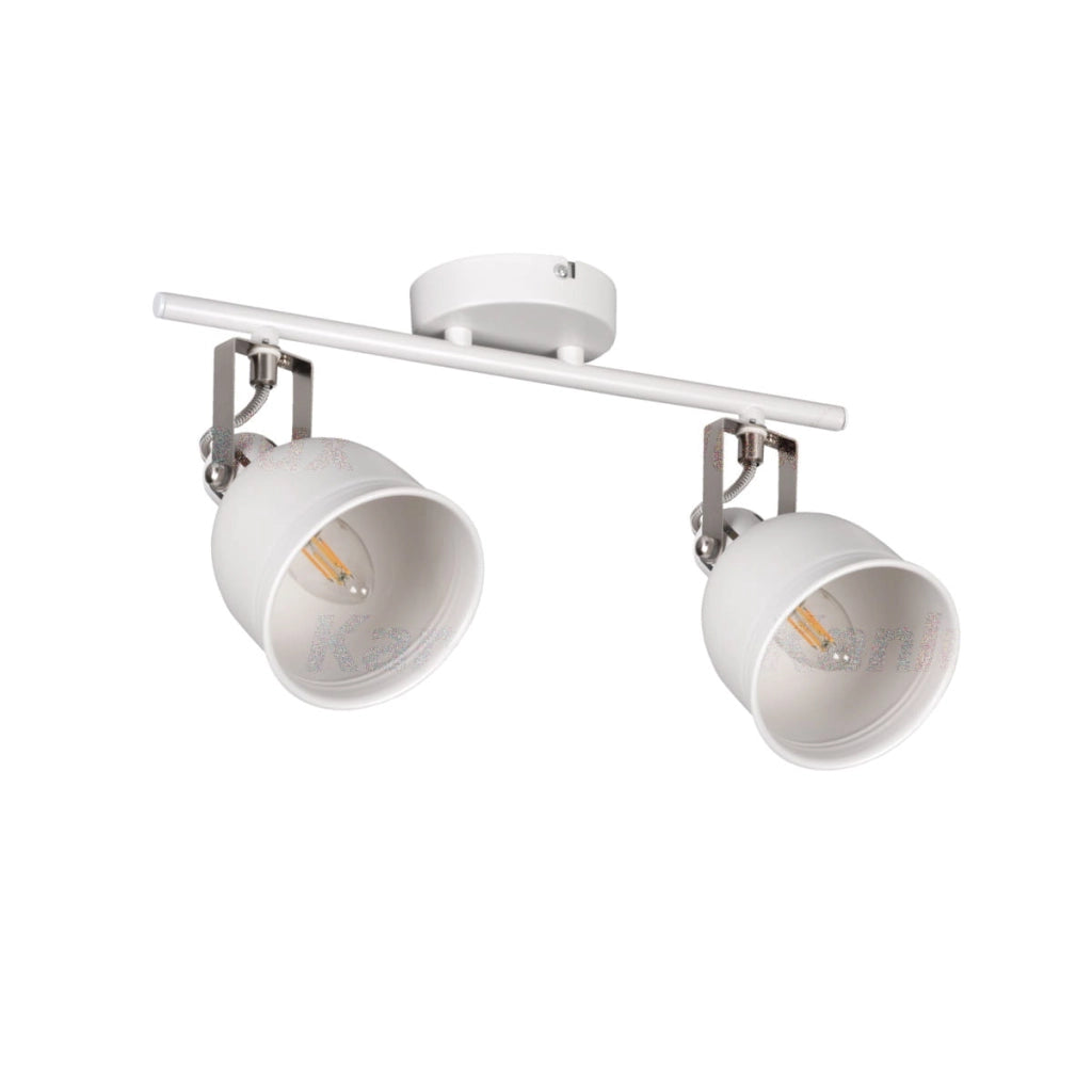 Faretto parete/soffitto tondo DERATO retro bianco 2xE14 Kanlux