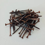 Vite 6,0x100/60mm - 20pz tps testa conica bronzata per legno truciolare parzialmente filettata