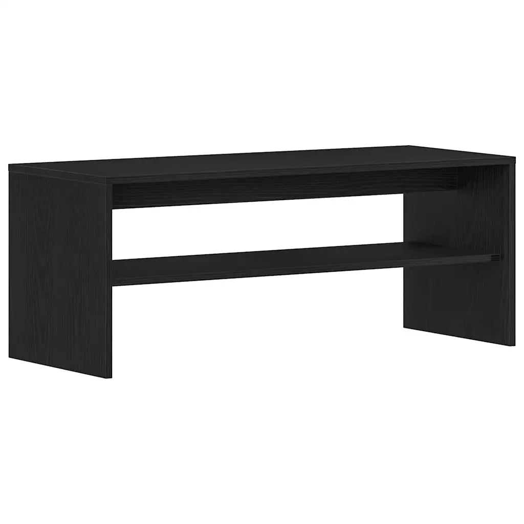 vidaXL Mobile Porta TV Rovere Nero 100x40x40 cm in Legno Multistrato