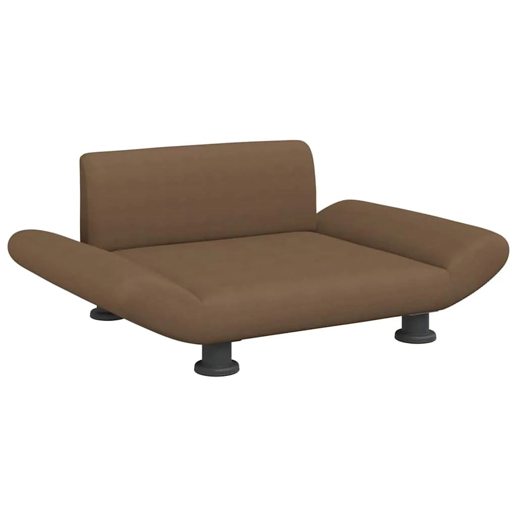 Cuccia per cani comoda cesta da divano 70 x 45 x 28 cm tessuto marrone 02_0042815