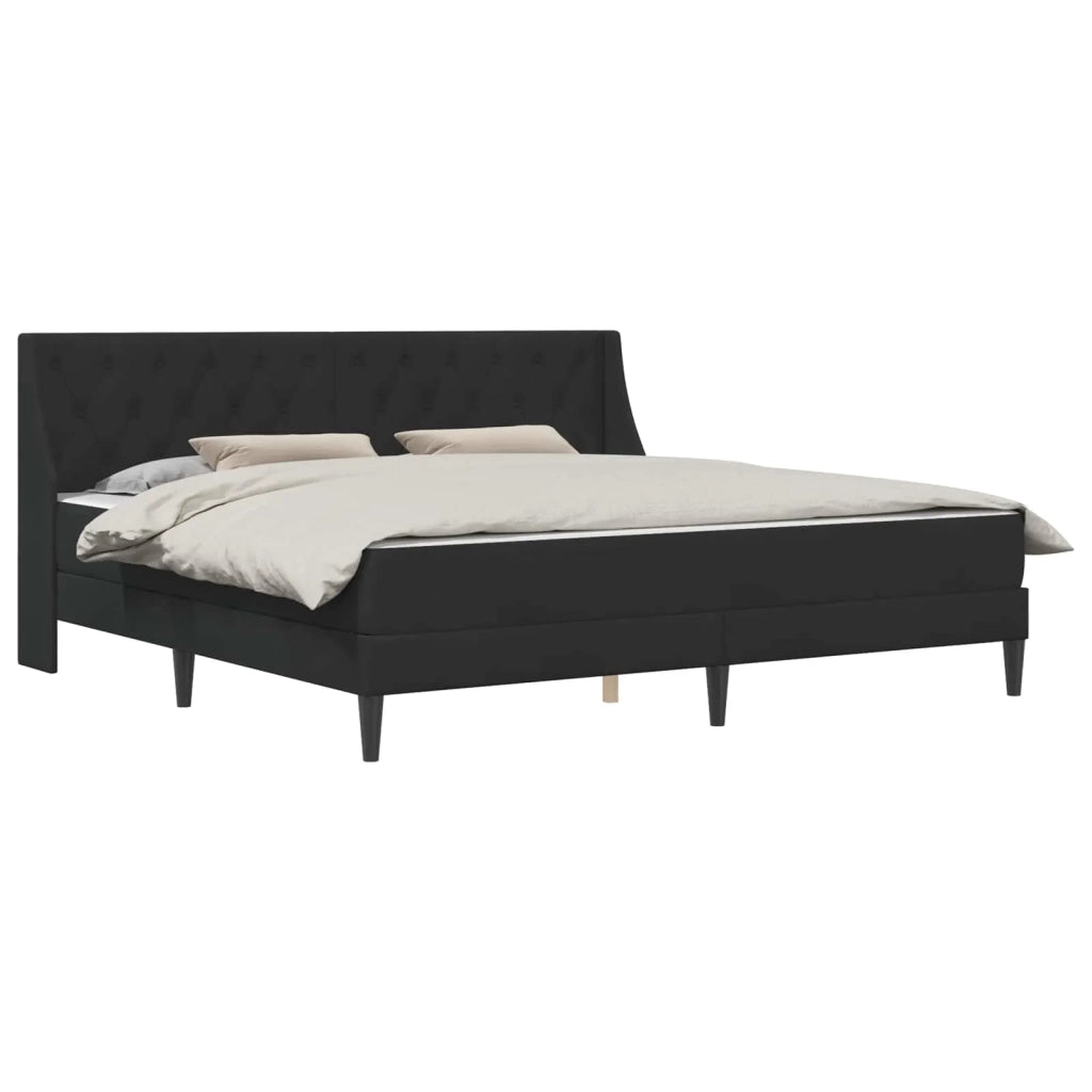 Struttura letto con materasso Nero 180 x 200 cm Velluto 3415243