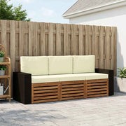 Set divani 3 pz Legno di Acacia Massello 3383971
