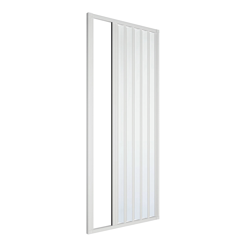 Box doccia nicchia 80cm con anta ad apertura laterale a soffietto in PVC Teti