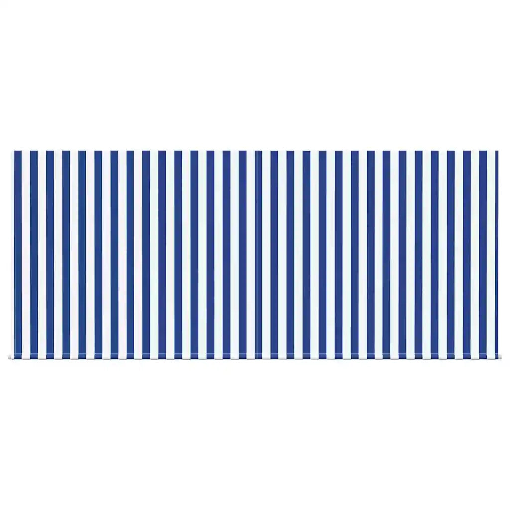 vidaXL Tenda Retrattile Rigato Blu e Bianco 300x200 cm Tessuto