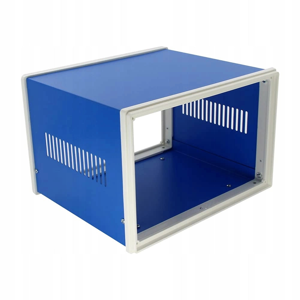 Custodia Metallica Blu per Strumenti – Alta Qualità, 140x210x180mm