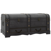 Baule del Tesoro in Legno Grande Nero CFW2736478