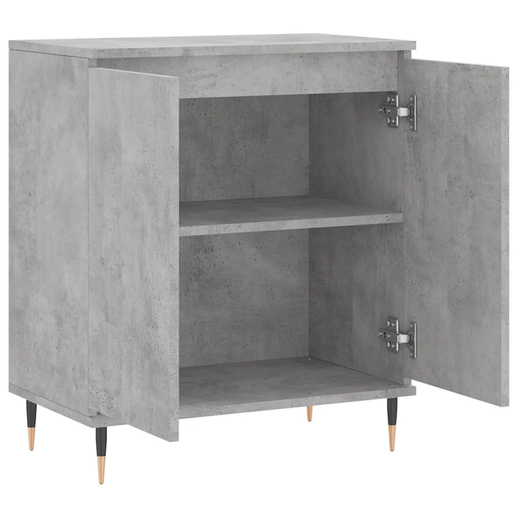 Credenza-Buffet-Armadio da cucina Grigio Cemento 60x35x70 cm in Legno Multistrato 805703
