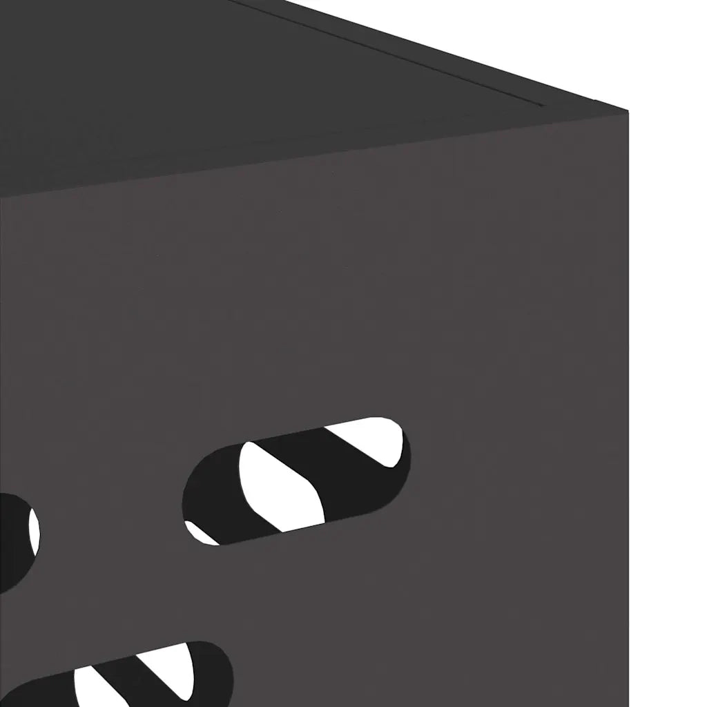 Copertura per condizionatore d'aria Nero 110 x 50 x 80 cm 865904
