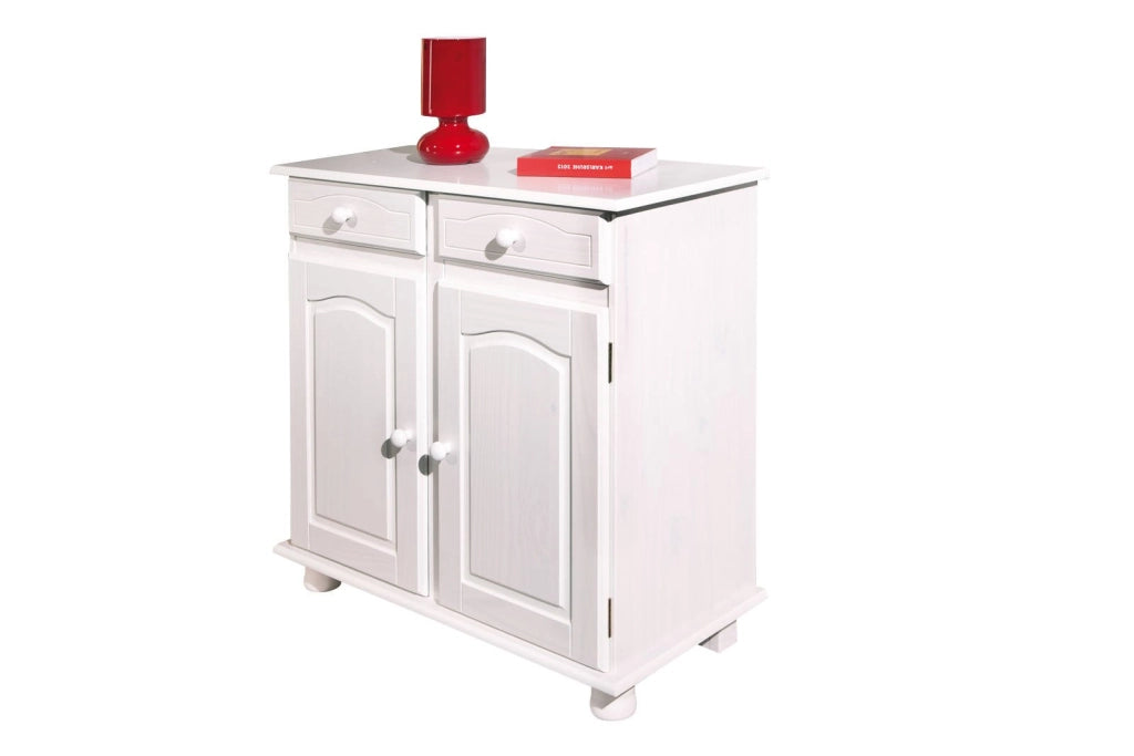 Madia Pallare, Credenza 2 Cassetti, 88x43x87h cm Bianco