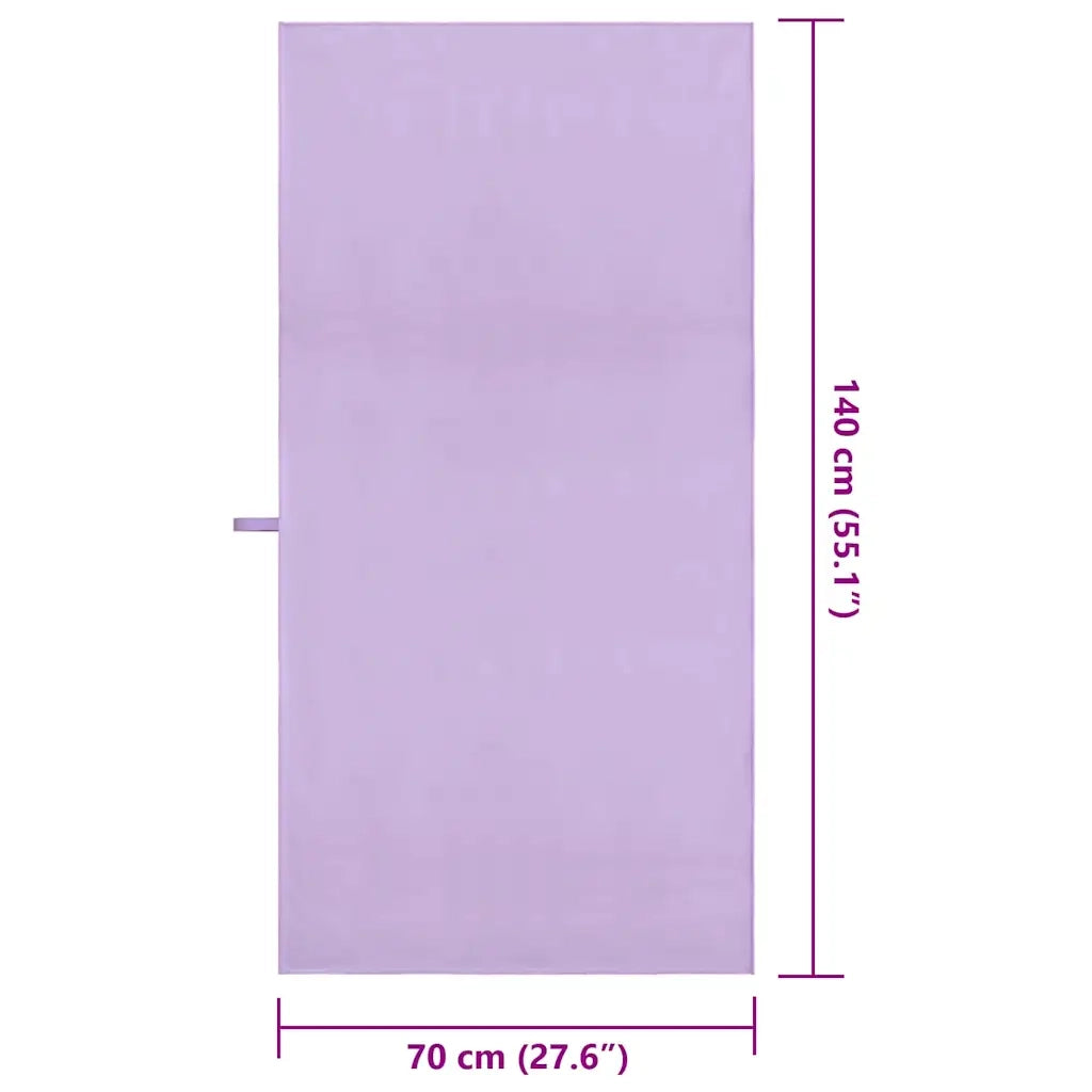 Asciugamani Sportivi 2 pz | Teli per bagno Viola 140 x 70 cm
