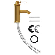 Rubinetto per Lavabo del Bagno Oro 130x180 mm CFW9648379