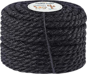Tessuto di sisal per palo di protezione - Sisal naturale - 25 metri - Nero