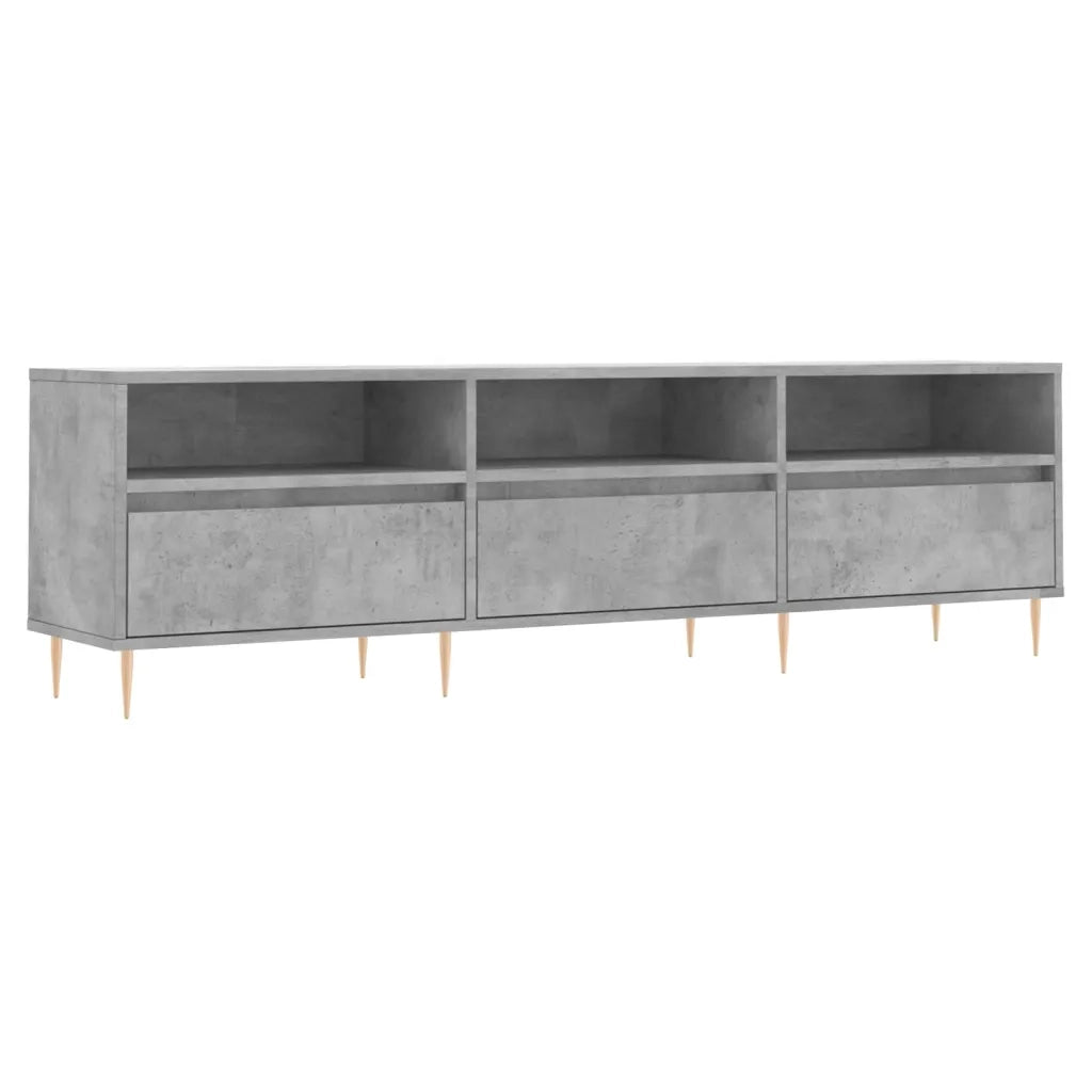 Mobile TV-Credenza per TV Grigio Cemento 150x30x44,5 cm Legno Multistrato