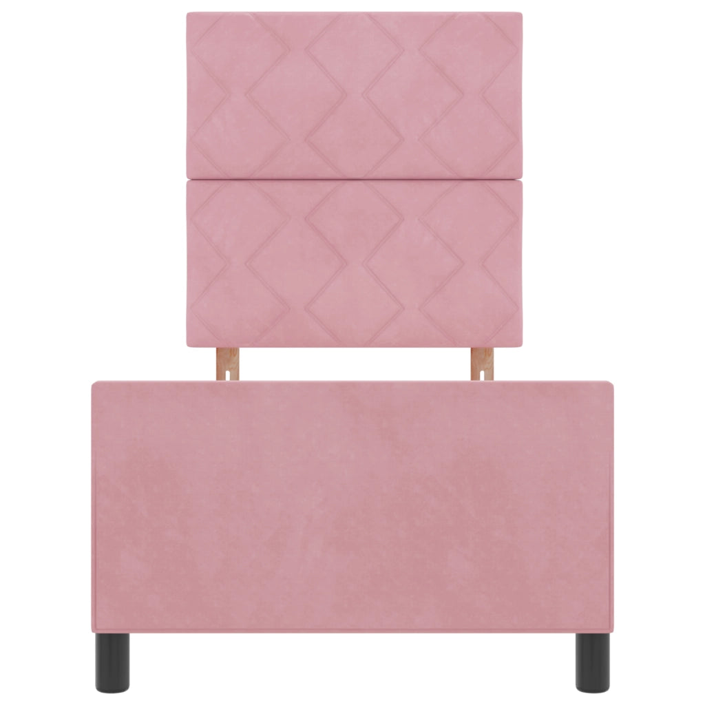 Letto Rosa 80x200 cm Velluto