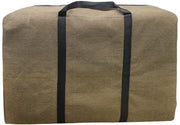 Borsa da letto con cerniera - Borsa da canapa jumbo - Borsa multifunzionale - Borsa di plunje - Solida e spessa - Borsa per sotto il letto - Maniglia - Marrone Borsa da letto con cerniera