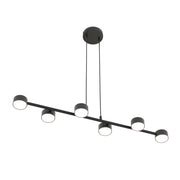 Lampada a sospensione Megara in acciaio nero opaco