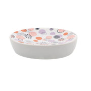 Trade Shop - Porta Sapone Saponetta Accessorio Arredo Bagno Sfere Astratte 11 X 3 Cm 87079 -