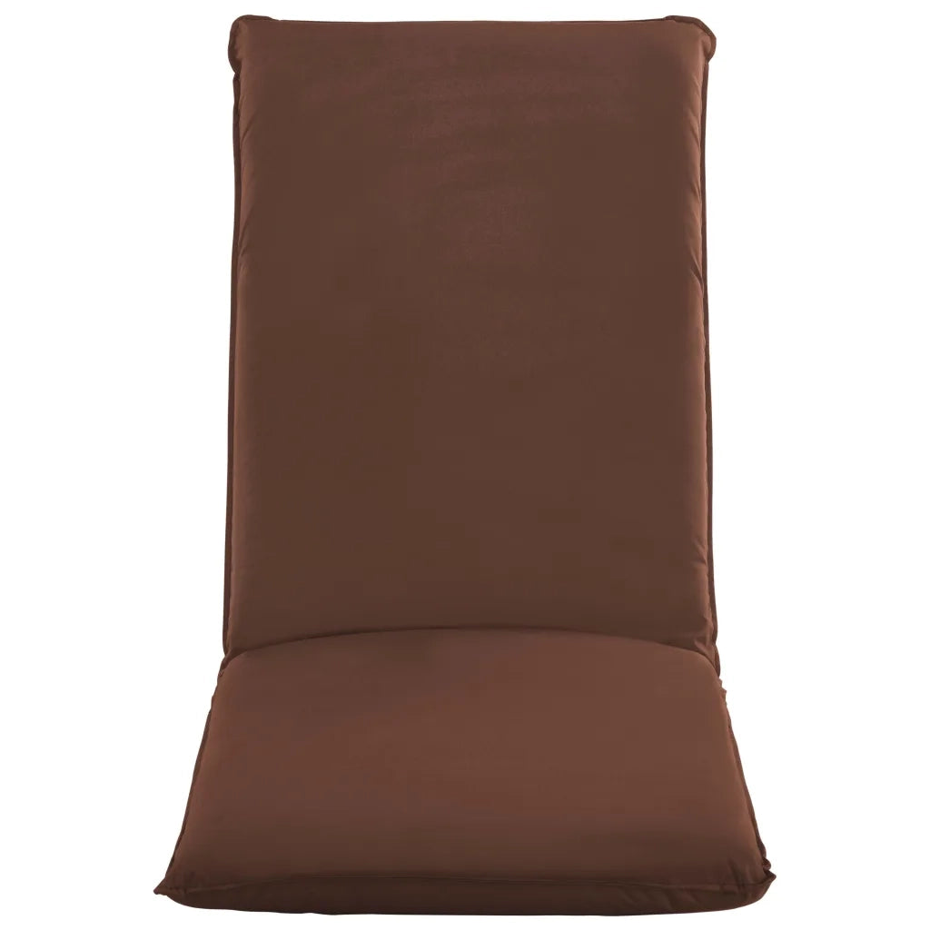 Lettino Prendisole Pieghevole in Tessuto Oxford Marrone cod mxl 13196