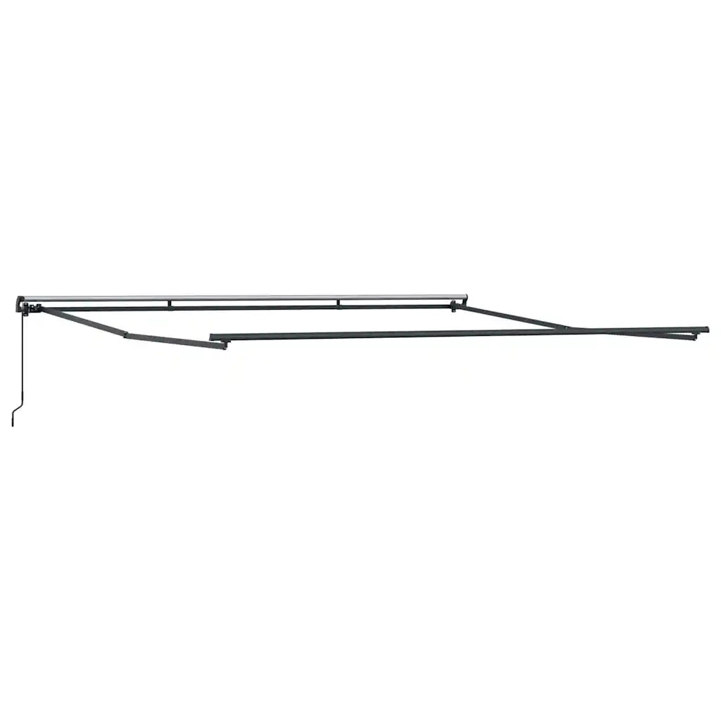 vidaXL Tenda da Sole Antracite 4 × 3,5 m Metallo