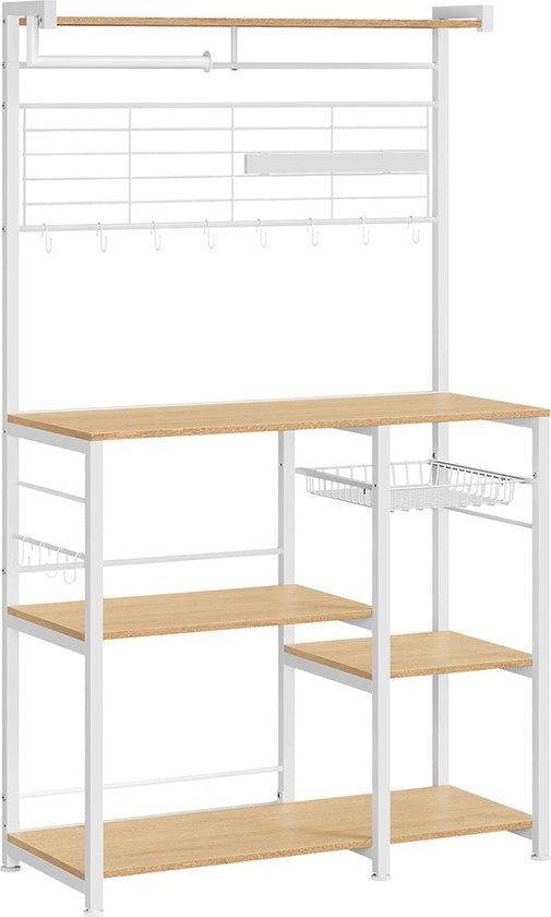 Pannello da Parete con 12 Ganci - Supporto per Asciugamani - Misto Cuoio - Spazio Saver - 42x90x167,3cm