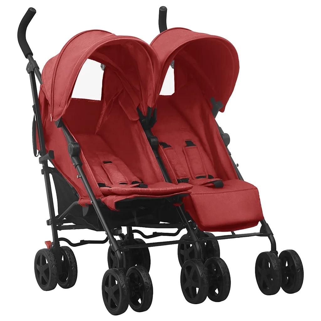 Passeggino Gemellare in Acciaio Rosso CFW6678923