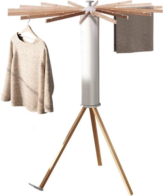 Airer per abiti, con alta capacità di stoccaggio, pieghevole, da utilizzare all'aperto o all'interno, spaziale, per balcone, camera da letto, uso domestico