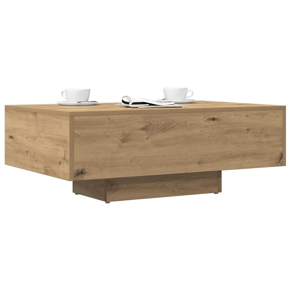 Tavolino Salotto Rovere Artigianale 85x55x31 cm in Truciolato 856403