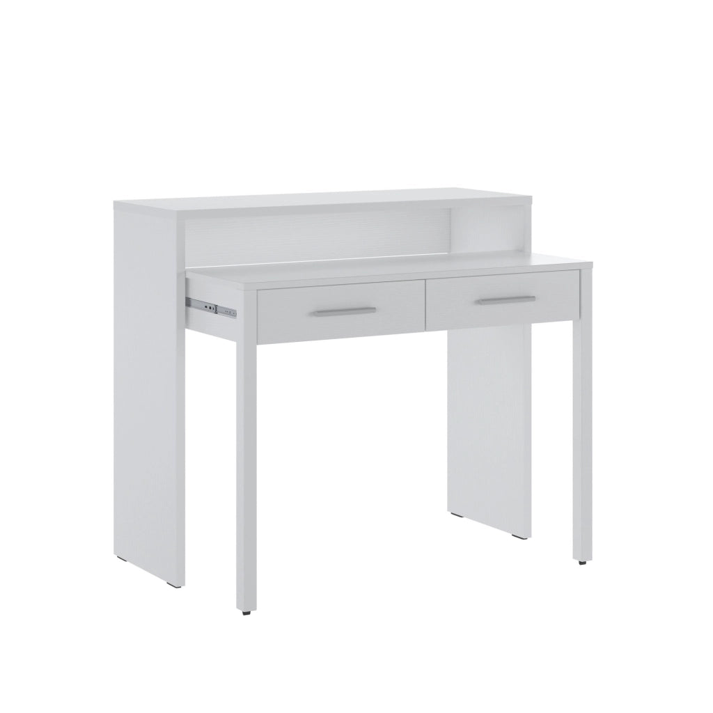 Opaglio, Scrivania 2 Cassetti, 98.6x36.6x86.9h cm Bianco
