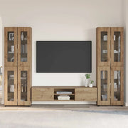 Set mobile TV FLORIN 3 pcs Rovere artigianale Legno multistrato 3397993