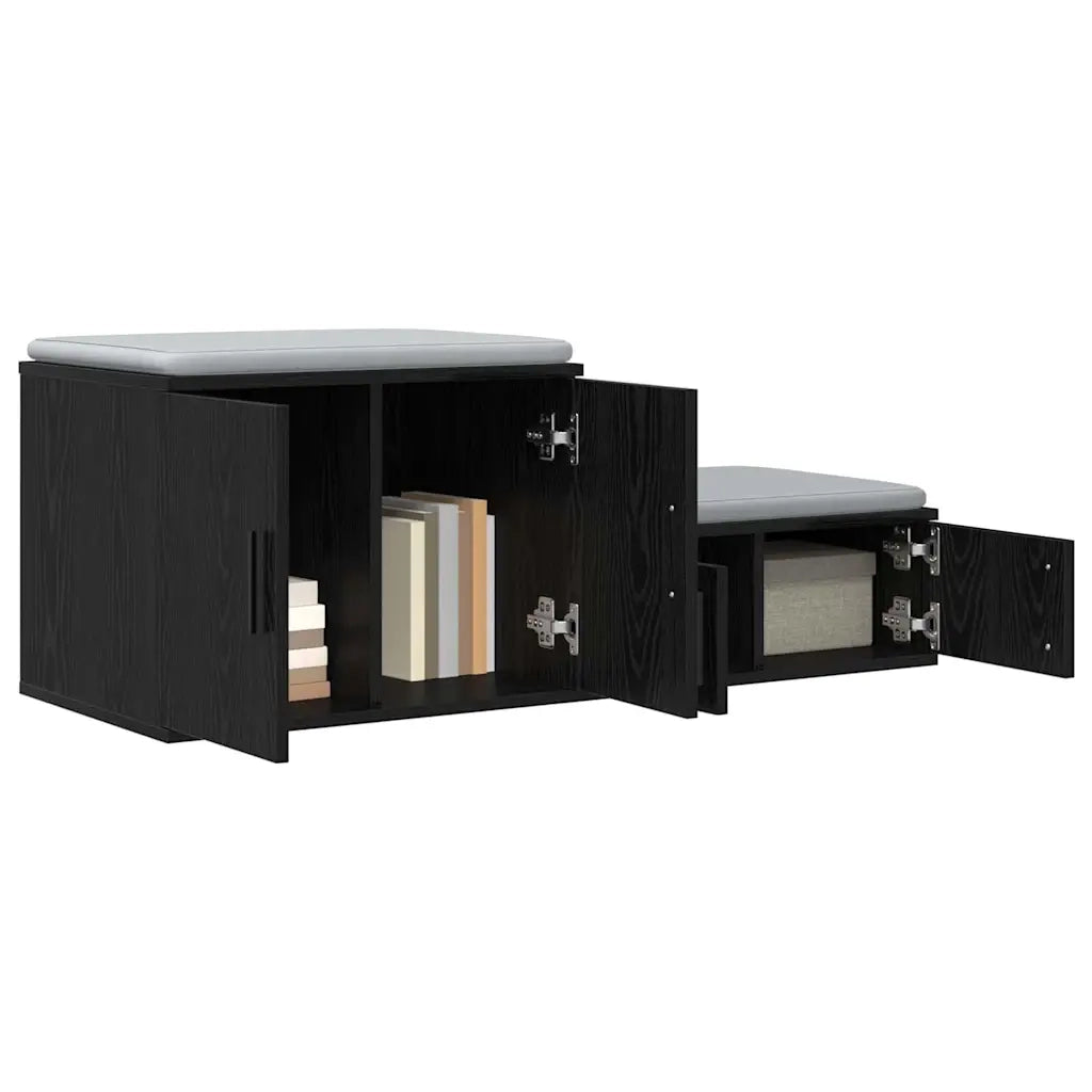 Armadio 2 pz Rovere Nero 108 x 41 x 40 cm Legno multistrato CFW8639888