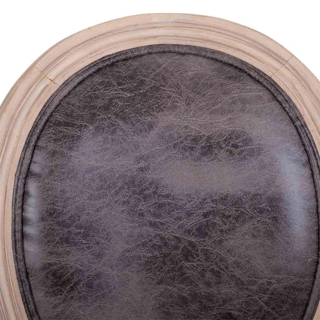 Sedia in legno imbottita grigia 48x46x48/96h
