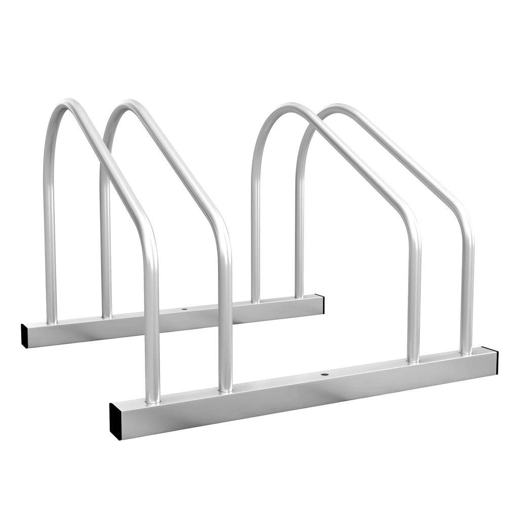 Rastrelliera portabici 2 posti ¨C Xylo ¨C acciaio argentato 50x34x27,5 cm