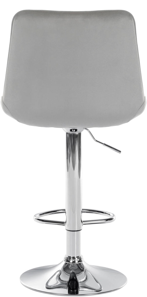 2er Set Barhocker Toni Samt chrom