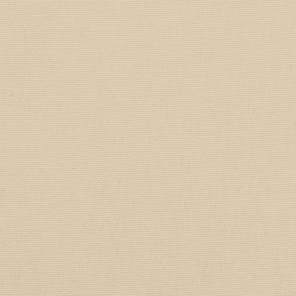 Cuscini per Sedie 6 pz Beige 120x50x3 cm in Tessuto 314107