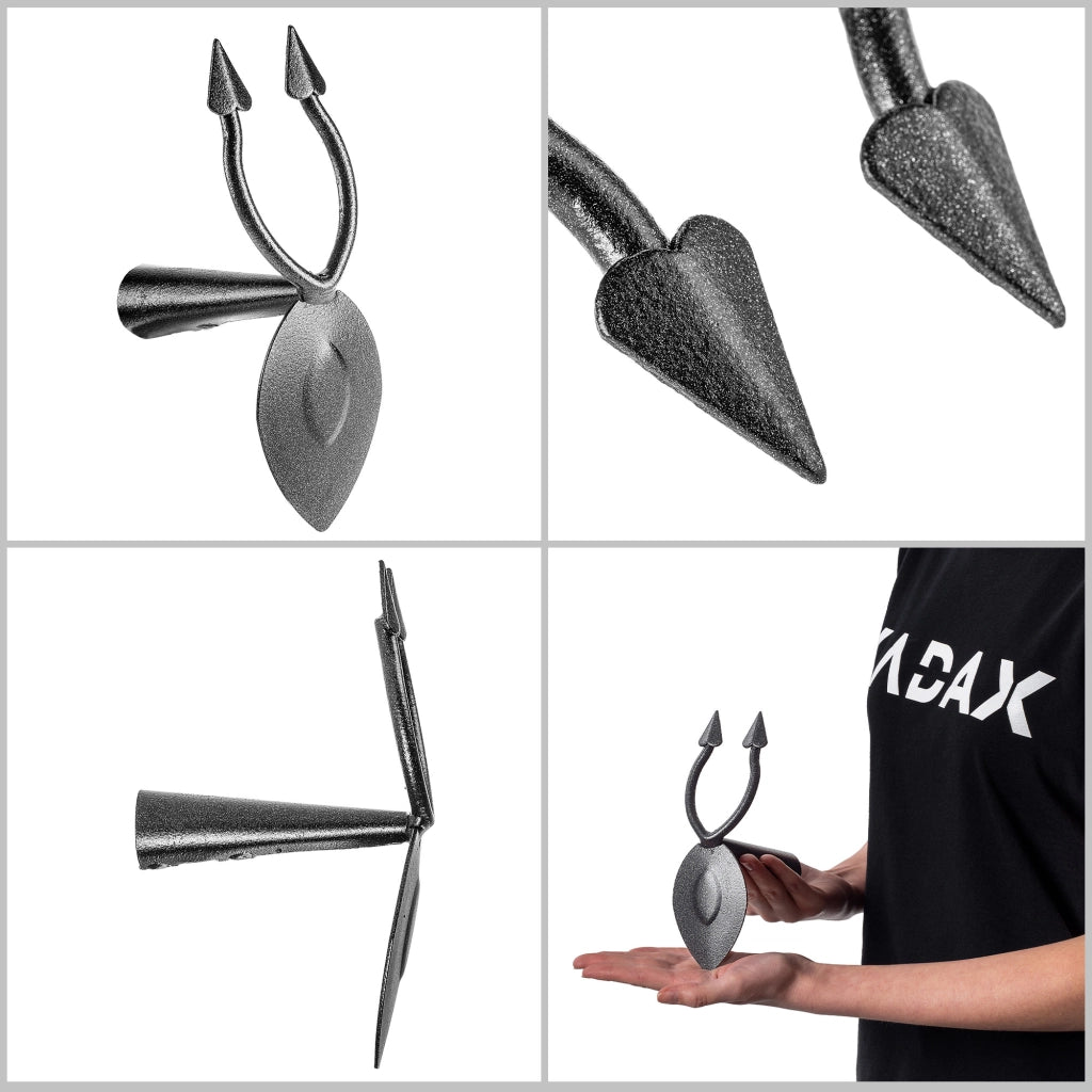 Aeratore da giardino KADAX con ganci in acciaio a 2 denti