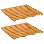 Tappeto da bagno Tinta unita Marrone 50 x 48 x 2,5 cm legno CFW7789659
