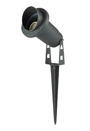 Faretto da Giardino con Picchetto, IP65, Attacco GU10, Alluminio Resistente, Max 35W, Installazione Esterna, Impermeabile Senza Lampadina Color: Grigio