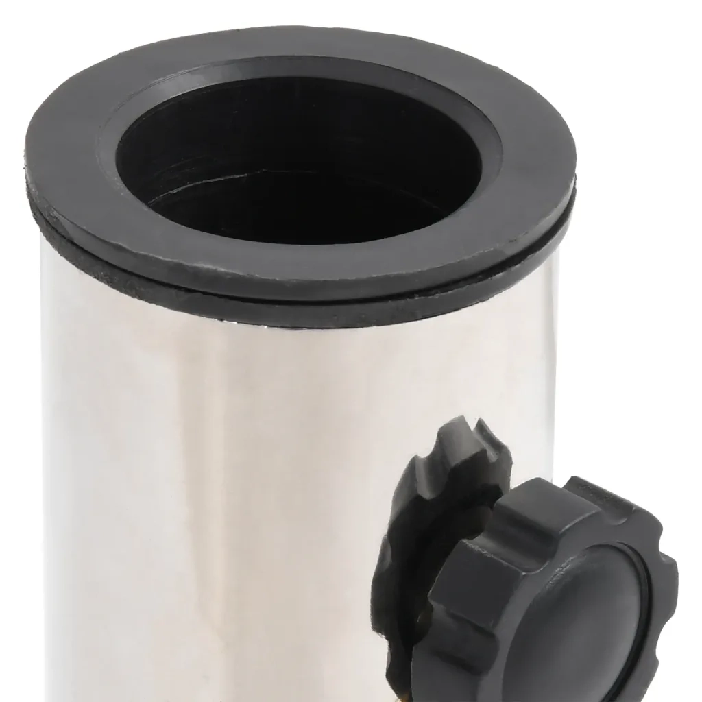 Base per Ombrellone per Palo da Ã˜38/48 mm Argento Acciaio Inox