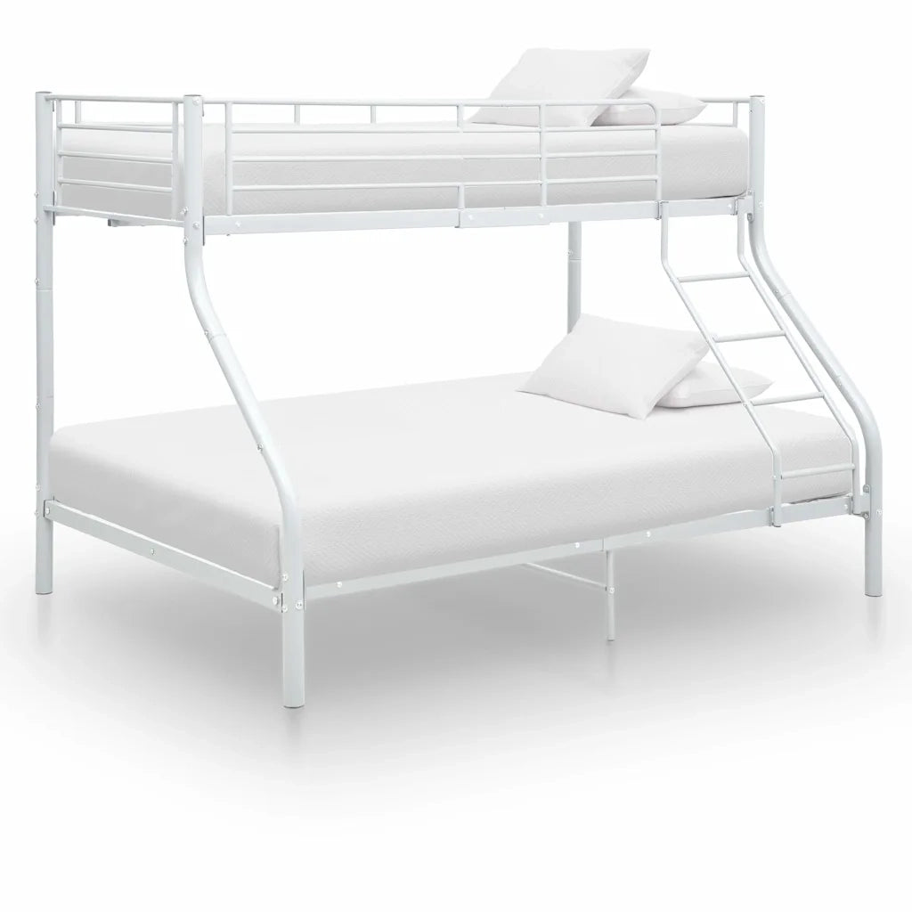 Letto a Castello Bianco in Metallo 140x200 cm/90x200 cm 287903