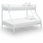 Letto a Castello Bianco in Metallo 140x200 cm/90x200 cm 287903