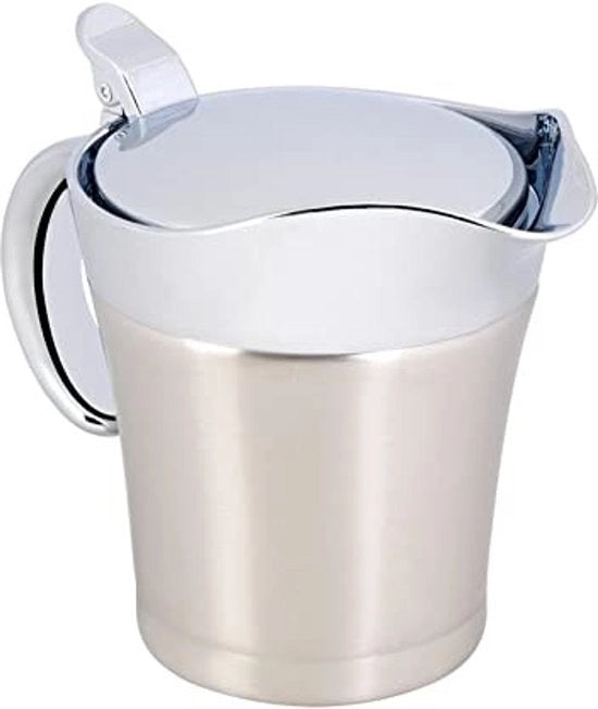 Termos a Doppia Parete Isolato - 304 Acciaio Inossidabile - 450/750 ml - Coperchio Erettro Stoffante - Bocchetta Senza Gocce - Per Succo/Salse - Termos