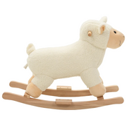 Pecora a Dondolo in Peluche 78x34x58 cm Bianca CFW2179405