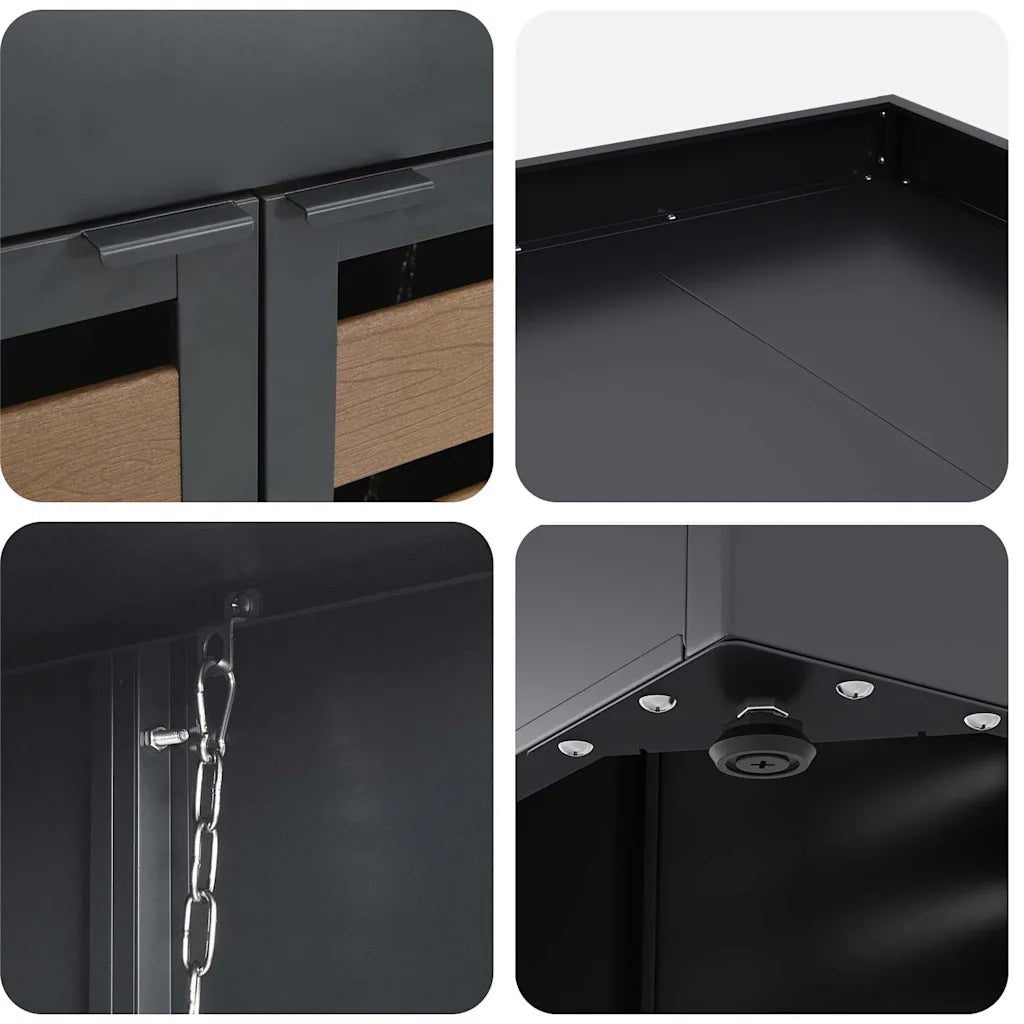 Magazzino per contenitori con tetto per vaso per contenitore da 240L CFW6362532