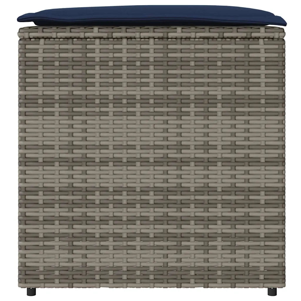 Scatola per Cuscini Grigio 50 x 50 x 50 cm polyrattan CFW2441785