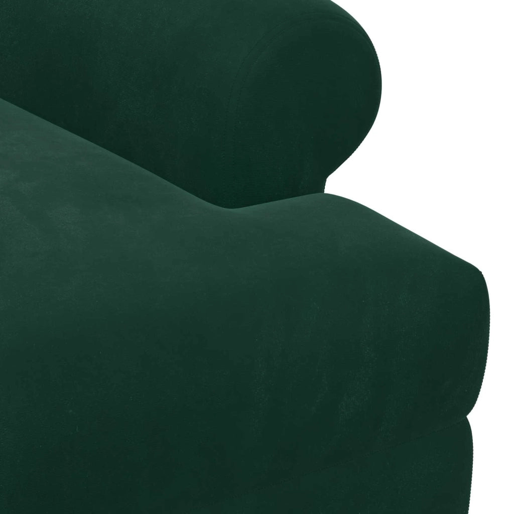 Loveseat con bottoni imbottiti Verde Scuro 120 x 66 x 78 cm 42041830
